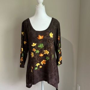 Collections ETC. women’s longsleeve scoop neck autumn knit top